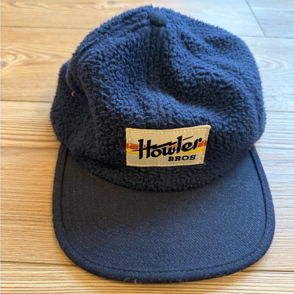 Howler Brothers Navy Fleece Camp Cap with Logo Patch